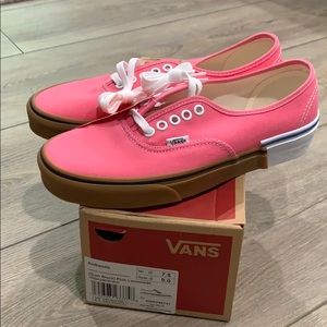 Brand new, pink lemonade vans
